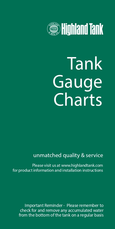 Tank Gauge Charts